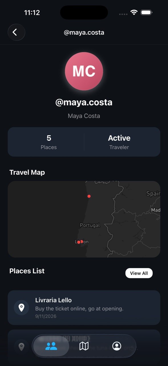 See where your friends have been